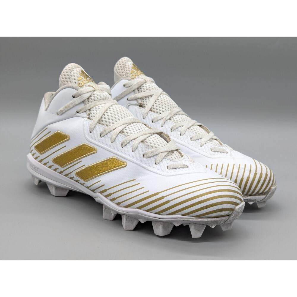 Adidas Freak MD20 Men's White Gold Football Cleats Shoes EH2249 Size 10.5
